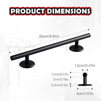 Simhoa Fingerboard Round Rail, 25cm Stainless Steel Skateboard Obstacle with Stable Base for Fingerboard Parks and Trick Practice - color: 25cm Round Black