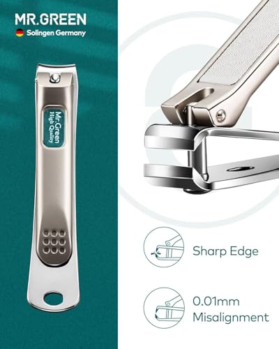 MR.GREEN 12-in-1 Manicure Set – Professional Nail Clipper Set, German Stainless Steel Manicure Tools for Fingernails & Toenails, Travel Nail Care Kit for Men & Women with Leather Case (Caramel Brown)
