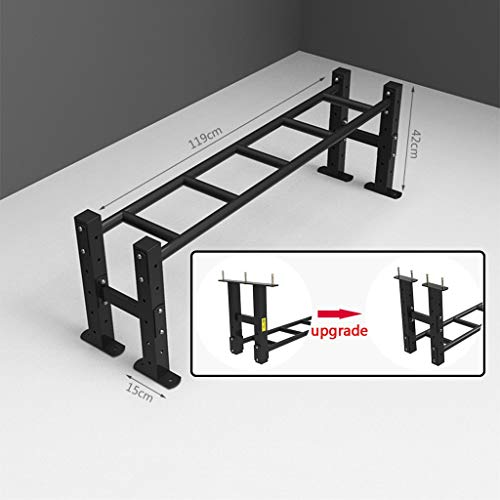 Pull-Up Bars Wall-Mounted Horizontal Bar Safe Fitness, Steel Indoor and Outdoor Climbing Frame, Multifunctional Strength Training Equipment, 2 Styles，Black Style1 - size: Style1