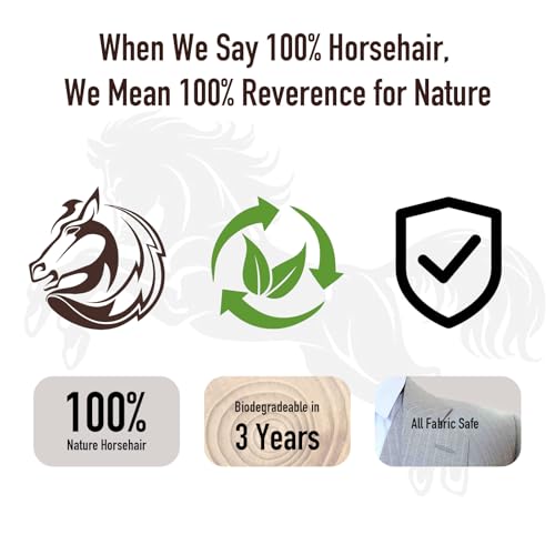 4-Piece 100% Horse Hair Shoe Brush Kit Premium Dauber Applicators Leather Care Cleaning Set with Polishing Brushes and Microfiber Cloth for Leather Suede Shoes Boots Bags Cars Cleaning Polishing