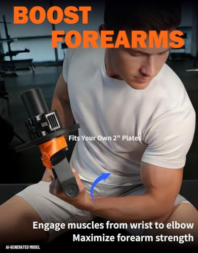 Forearm Wrist Strengthener Grip Strength Trainer - color: 2" Forearm Crul Handle
