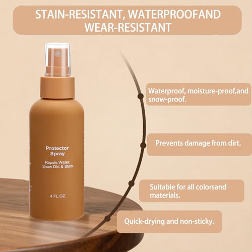 Shoe Cleaner Kit for Suede Boots, Includes Cleaner and Waterproof Protector Spray, Suede Brush, Eraser, Ideal for Cleaning Nubuck, Sheepskin, Sneakers, Boots Care
