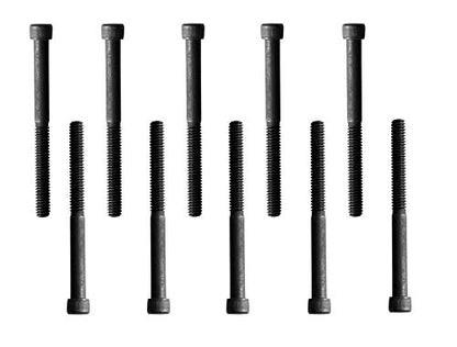 Socket Head Cap Screw, 1/4-20 x 2-3/4", Alloy Steel, Black Oxide, Hex Socket Coarse Thread, 1/4 inch Hexagonal Allen Bolt, Length: 2-3/4 inch, Full Thread (Quantity: 10) - size: 2-3/4