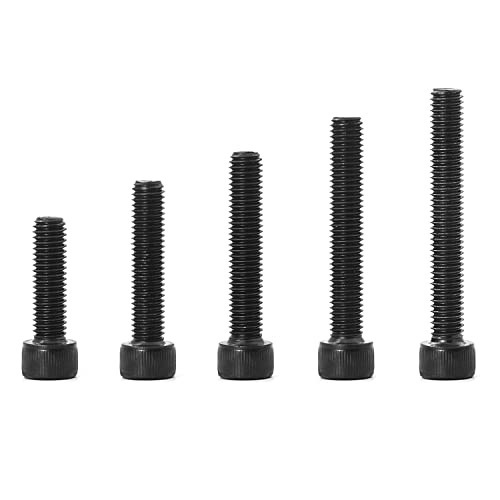 M6 x 20mm 25mm 30mm 35mm 40mm Hex Socket Head Cap Screws Bolts 12.9 Grade Alloy Steel, Black Oxide Finish, Metric Allen Hex Drive, Machine Fully Threaded, Assortment Kit 50PCS - size: M6 x 20/25/30/35/40mm (50PCS)
