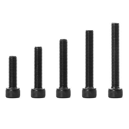 M6 x 20mm 25mm 30mm 35mm 40mm Hex Socket Head Cap Screws Bolts 12.9 Grade Alloy Steel, Black Oxide Finish, Metric Allen Hex Drive, Machine Fully Threaded, Assortment Kit 50PCS - size: M6 x 20/25/30/35/40mm (50PCS)