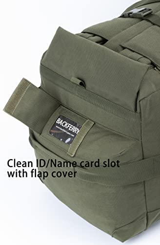 Large Military Duffle Bag Backpack Tactical Field Gear Equipment Duffel Bag Army Deployment Bag 85L - color: Olive Drab
