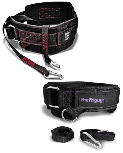 THEFITGUY Ultimate Dip Belt Bundle - Ultimate Dip Belt & Contoured Fit Dip Belt for Women | Secure Closure & Optimal Dip Position