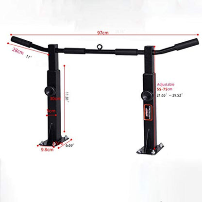 Ceiling Mounted Pull Up Bar Multi-Grip Upper Body Workout Bar Joist Mounted, Strength Training Fitness Equipment Chin-Up Frame Exercise Workout Equipment Supports 600lbs - color: White