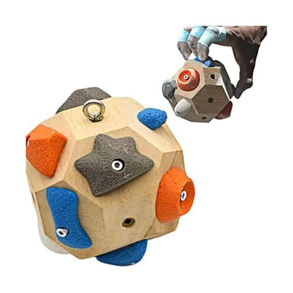 Wooden Handcrafted Boulder Block for Grip Power Precision Functional Fitness Decor Craft
