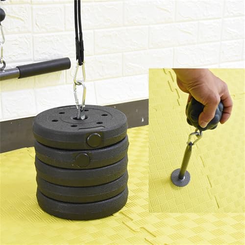 Steel Fixed Bracket Loading Pin with Heavy Duty Carabiner, Gym Fitness Barbell Weight Plate Barbell Plate Weight Tray Freeweight Rod Loading Pin - size: X-Large
