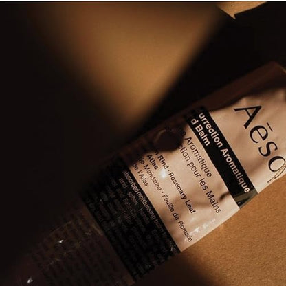Aesop Resurrection Aromatique Travel Size Hand Balm | Lotion with Sweet Almond and Macadamia Nut to Nourish Dry Hands | 2.4 oz / 75mL - style: Resurrection