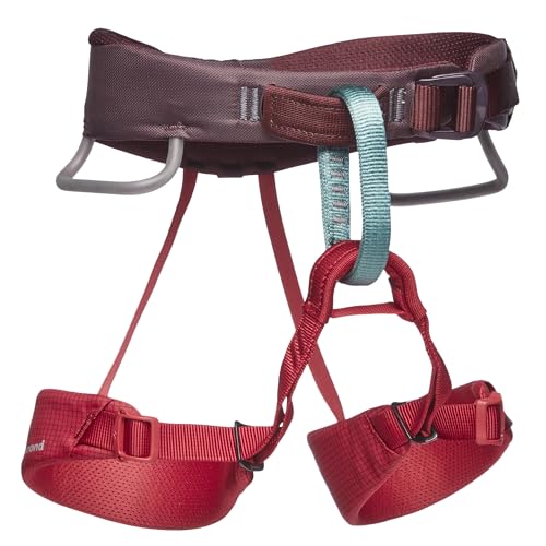 BLACK DIAMOND Kids' Momentum Safe Rock Climbing Harness, Indoor/Outdoor - color: Wild Rose