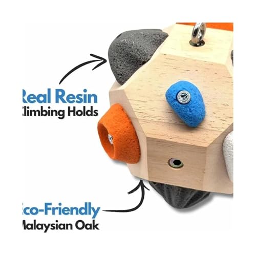 Wooden Handcrafted Boulder Block for Grip Power Precision Functional Fitness Decor Craft