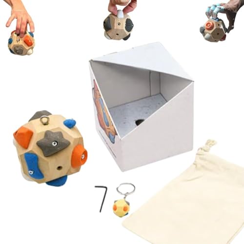 Handcrafted Boulder Block,Boulder Balls 3D Climbing Ball Rock Build Strength and Precision,Basic Climbing Ball,Gift for Mountain Climbing Present