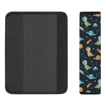 2 Pack Breathable Car Seat Belt Pad for Child, Stroller Pushchair High Chair, Cartoon Dinosaur Planet Space Neck Strap Covers, Neck and Shoulder Support - color: Pattern 1200