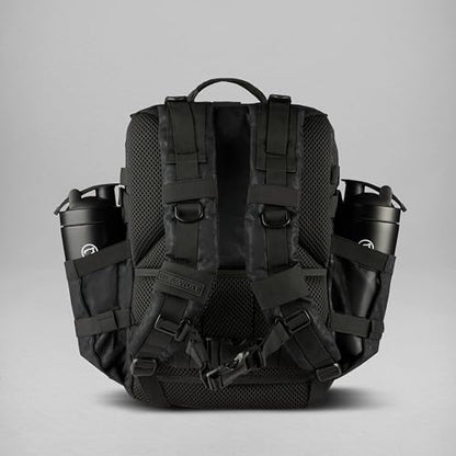 WOLFpak 35L Athletic Gym Backpack - Durable 1000D Waterproof Oxford Material with MOLLE Webbing, Laptop Pocket - color: Black Leopard