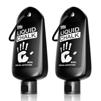 Pro Grade Liquid Chalk 2 oz or 12 oz Mess-Free Gym Chalk for Weightlifting, Gymnastics, Rock Climbing, Dancing, Dries in Seconds - style: 2 Oz - 2 Pack