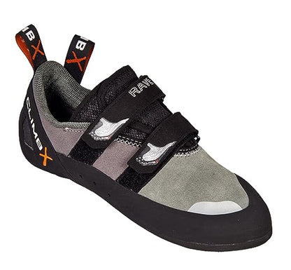 Climb X Rave Strap Climbing Shoe - color: Granite Grey, size: 7.5