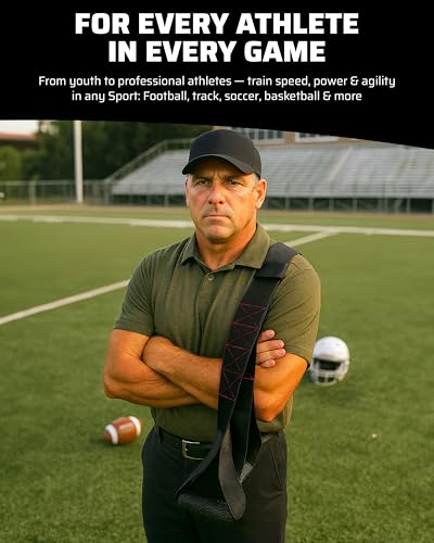 THEFITGUY Speed Training Belt for Sprint, Agility & Resistance | Overspeed & Multidirectional Drills for Coaches, Teams, Build Acceleration & Power for Football, Soccer & Track, Non-Elastic