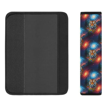 2 Pack Starry Night Floral Animal Tiger Seat Belt Shoulder Pad Breathable Shoulder Harness Cover for Child, All Vehicles, Neck and Shoulder Support - color: Pattern 176