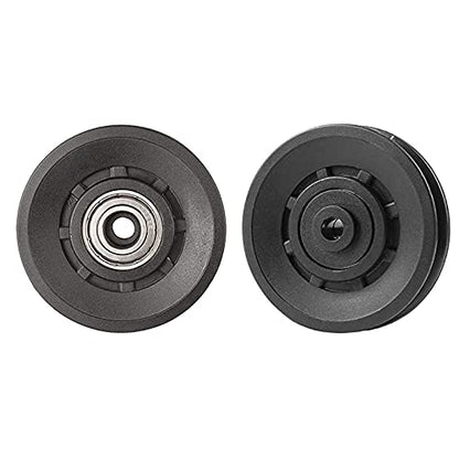High-Strength Fixed Bearing Pulley Wheel Fitness Cable Machine Build DIY Soundless Pulleys Lifting Rope Guide Loading 441lb