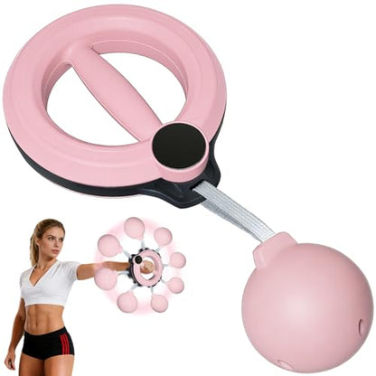 Arm Workout Equipment, 360° Shoulder Reliever Ball Swing, Upper Body Workout Equipment Rotating Cordless Battle Rope Arm Trainer for Forearm, Chest, Shoulder & Wrist Strength for Men & Women - Pink - style: Pink