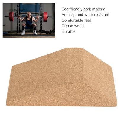 Squat Wedge Block, Slant Board For Squats Cork Squat Wedge Block Calf Raise Block Professional Balance Training Bodybuilding Non Slip High Density Workout Brick For Fitness