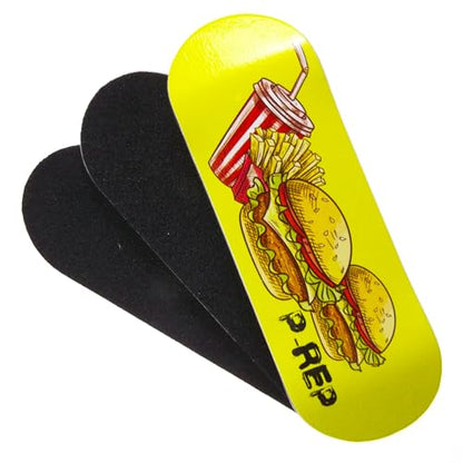 P-REP V2 Performance Complete Wooden Fingerboard 32mm - Cheeseburger Cheeseburger - color: Cheeseburger Cheeseburger