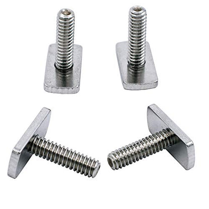 YYST 1/4 Inch - 20 Threads Kayak Rail/Track Screws & Track Nuts T Bolt Hardware Gear Mounting Replacement Kit for Kayaks Canoes Boats Rails