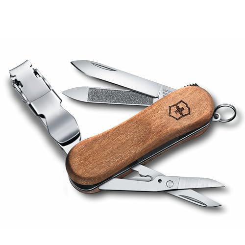 Victorinox 0.6463.T2 Folding Pocket Knife Nail Clip 580 - color: Wood