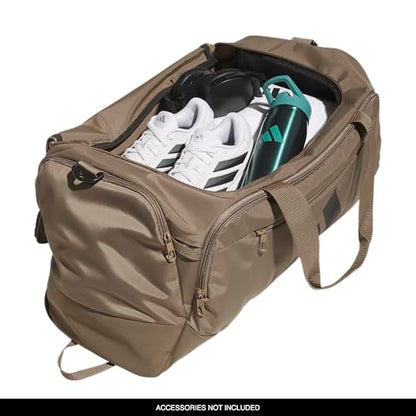 adidas Defender 5 Duffel Bag for Sports, Gym and Travel, Khaki Six/Black, OSFA - color: Khaki Six/Black/Medium 59L, style: Medium 59l