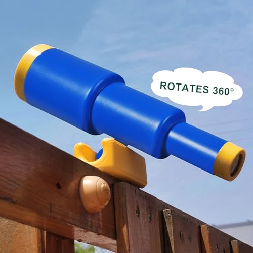 RedSwing Playground Accessories，Backyard Swing Set Pirate Plastic Playground Equipment Set with Ship Wheel, Telescope, Telephone，Rock Climbing Holds and Safety Handles for Outdoor Playhouse Treehouse