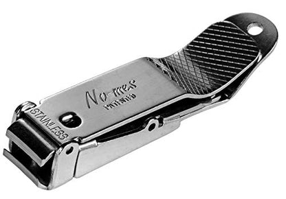 No-mes Toenail Clipper, Made in USA, Catches Clippings, Patented Ergonomic Grip, Built-in Nail File