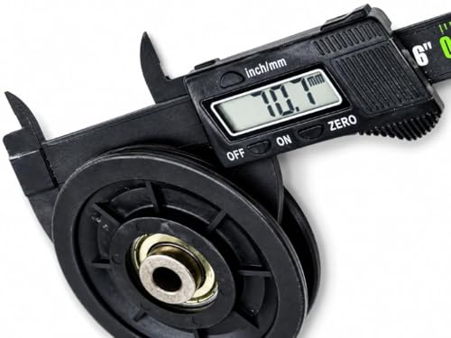 Tech Team Replacement Pulley for Home Gym Fitness Machines, 2 Pulleys, 90mm / 3.5" Heavy Duty Cable Pulley Wheel with Bearing, Weight Machines & Exercise Cable Systems, 939