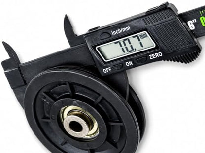 Tech Team Replacement Pulley for Home Gym Fitness Machines, 2 Pulleys, 90mm / 3.5" Heavy Duty Cable Pulley Wheel with Bearing, Weight Machines & Exercise Cable Systems, 939