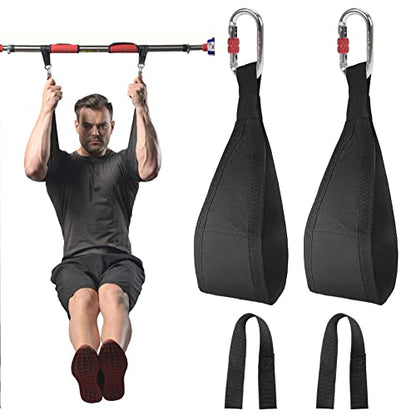 Hanging Ab Straps with Quick Locks, 1 Pair Gym Sling Straps | for Pull Up Bar, Core & Abdominal Workouts
