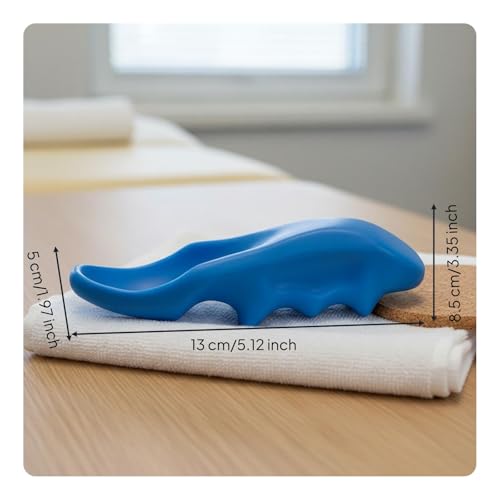 Qianly Point Portable Design Point Tool Ergonomic Tissue Massage Tool for Athletes, Office Workers, Blue, Thumb Massager - color: Blue