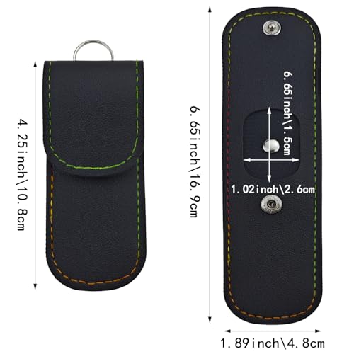 2 Pack Small Nail Clippers Leather Case, Professional Nail Clipper Case, Home & Travel Essentials, Manicure Kit Storage