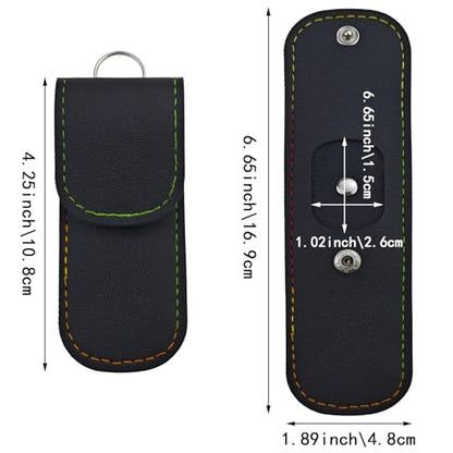 2 Pack Small Nail Clippers Leather Case, Professional Nail Clipper Case, Home & Travel Essentials, Manicure Kit Storage