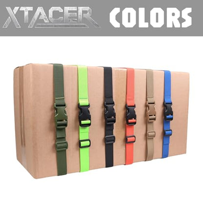 XTACER Backpack Accessory Strap Luggage Straps Cover Strap Sleeping Bag Strap with Buckle (TAN - Release Buckle Straps (4-Pack)) - color: TAN, size: 78 Inches