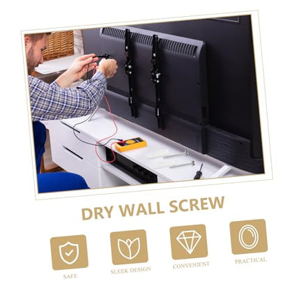 Zerodeko 10Sets Tv Mounting Hardware Kit Reliable Screw Anchors for Easy Installation Concrete Drywall Compatible with Various Tv Wall Mounts Sleek Design Enhances Appearance
