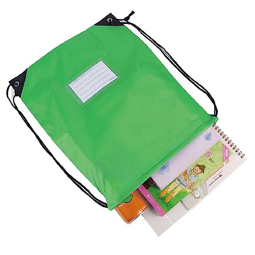20 Pcs Drawstring Bags,Bulk Draw String Backpack, DIY Gym Sports Cinch Bag Sackpack for Women Men, Green - color: Green