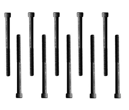 Socket Head Cap Screw, 1/4-20 x 3, Alloy Steel, Black Oxide, Hex Socket Coarse Thread, 1/4 inch Hexagonal Allen Bolt, Length: 3 inch, Full Thread (Quantity: 10) - size: 3