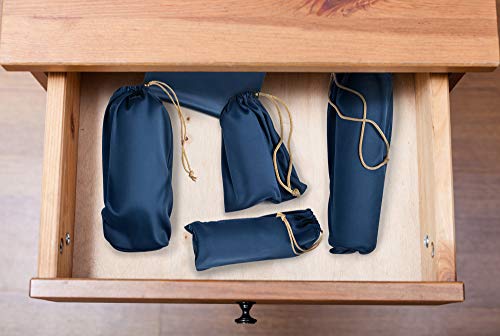 Valante Set of Adult Game Toys Microfiber Drawstring Storage Bags (3 size set) - size: 3 size set