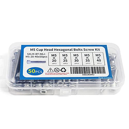 M5 x 20/25/30/35/40mm Socket Head Cap Screws M5 Bolts Stainless Steel 304 Metric Machine Hex Socket Screw, 50PCS - size: M5 x 20/25/30/35/40mm