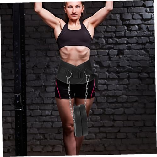 BESTonZON 1pc Adjustable Weighted Dip Belt Heavy-duty Chain for Strength Training Muscle Toning and Physical Fitness Support for Dips and Chin-ups