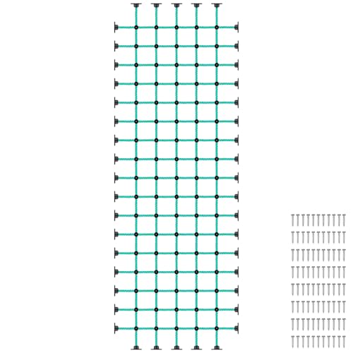 Climbing Net for Kids with Installation Base for 48" × 144" Wooden Frames, 1000 lbs Capacity Cargo Climbing Net Ladder for Playgrounds, Treehouses, Swing Sets & Outdoor Obstacle Courses - color: 48" X 144"