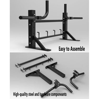 Multi-Position Wall-Punched Pull-Up Bar, Multi-Function Storage Hook Indoor Exercise Fitness Equipment, Strength Training Bar with Adjustable Handles, Load-Bearing 300 Kg