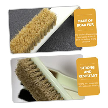 2pcs Bouldering Brush Walnut Stone Cleaning Brush Chalk Cleaning Tool for Outdoor Climbing