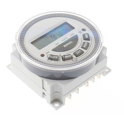 7 Day Programmable Timer Switch- Pool/Gate/Sprinklers/Lights- 120v Input - ET3 Substitute